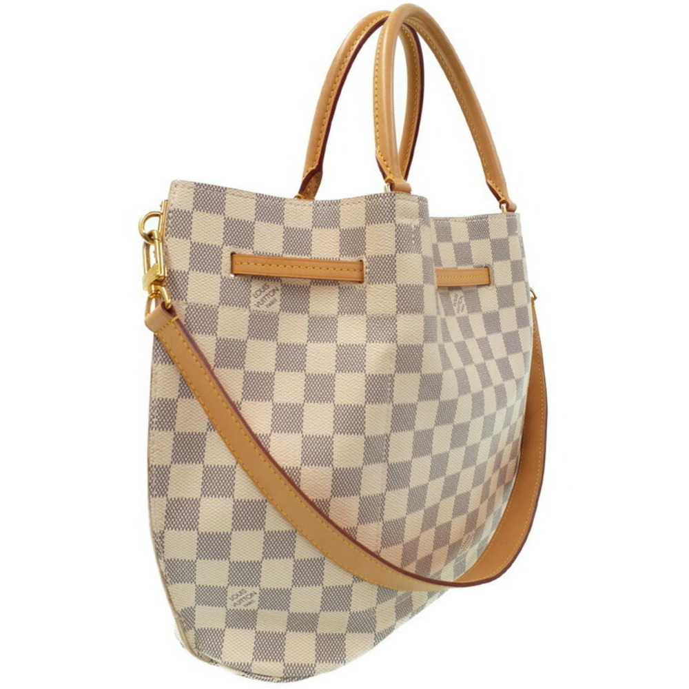 Louis Vuitton White Azur Girolata Damier Bag